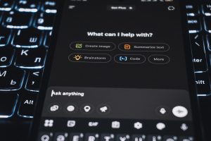 A Smartphone Is Showing An Ai Assistant'S Interface